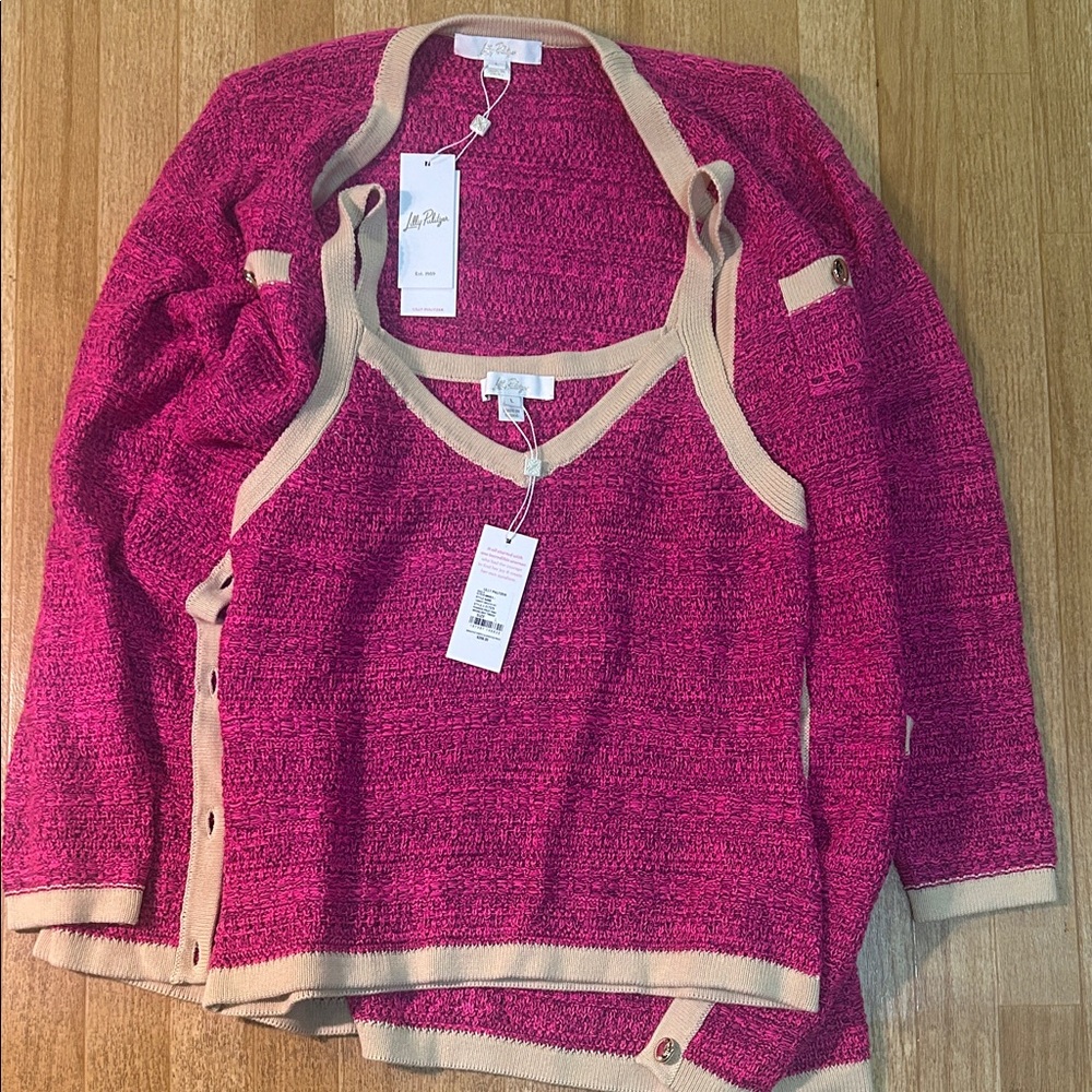 Lilly Pulitzer Women's Pink Sweater Set
